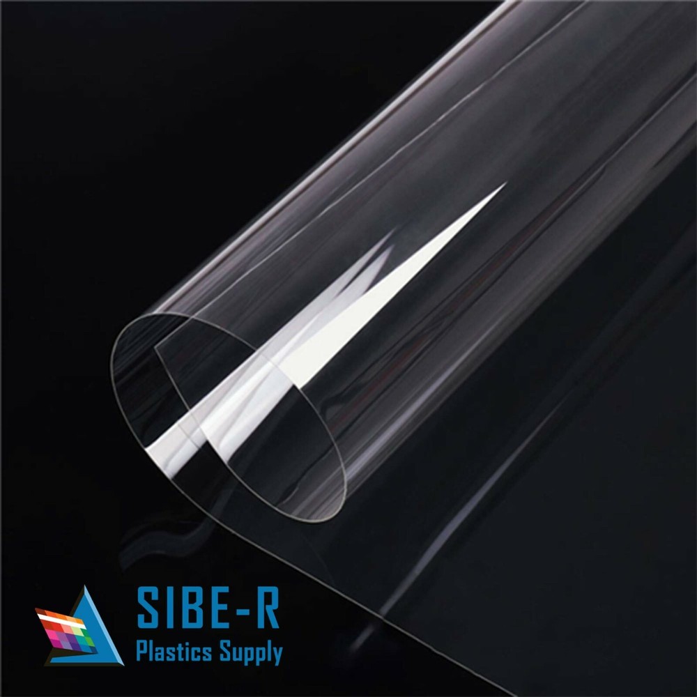 PETG Plastic Sheet - 0.060" thick - Clear - 12" x 12" - Polyester Sheet