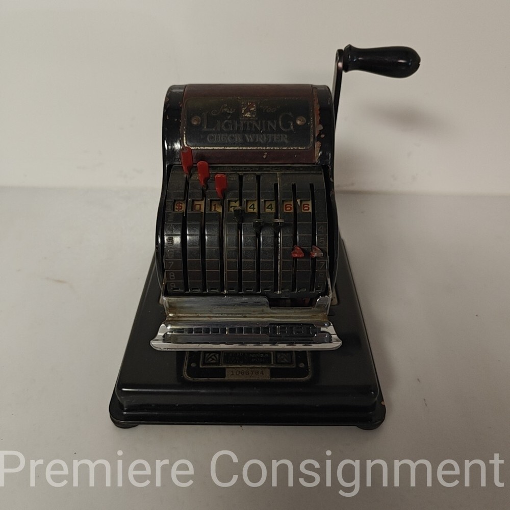 Vintage Lightning Series 700 Check Writer Working
