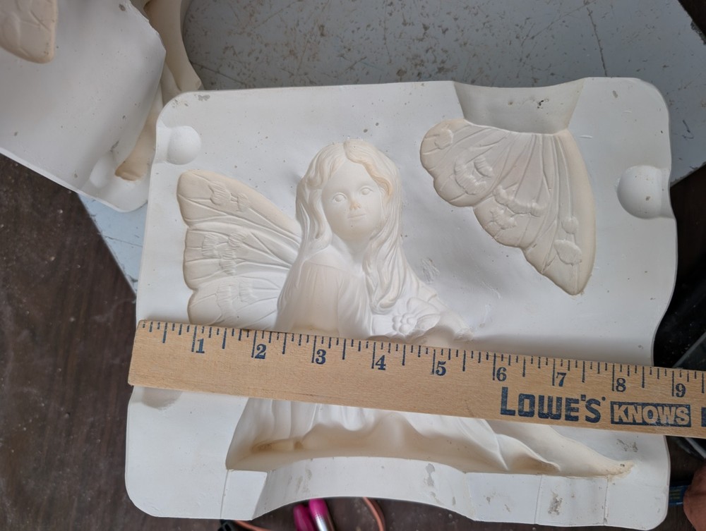Fairy With Wings Vintage Slip Casting Ceramic Mold