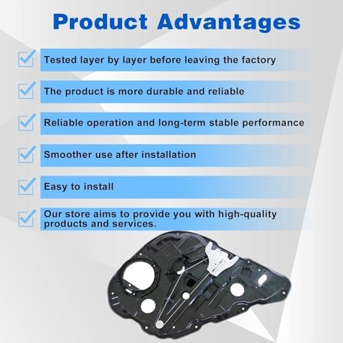 Rear Left Side Power Window Regulator w/o Motor Rear Left Driver Side