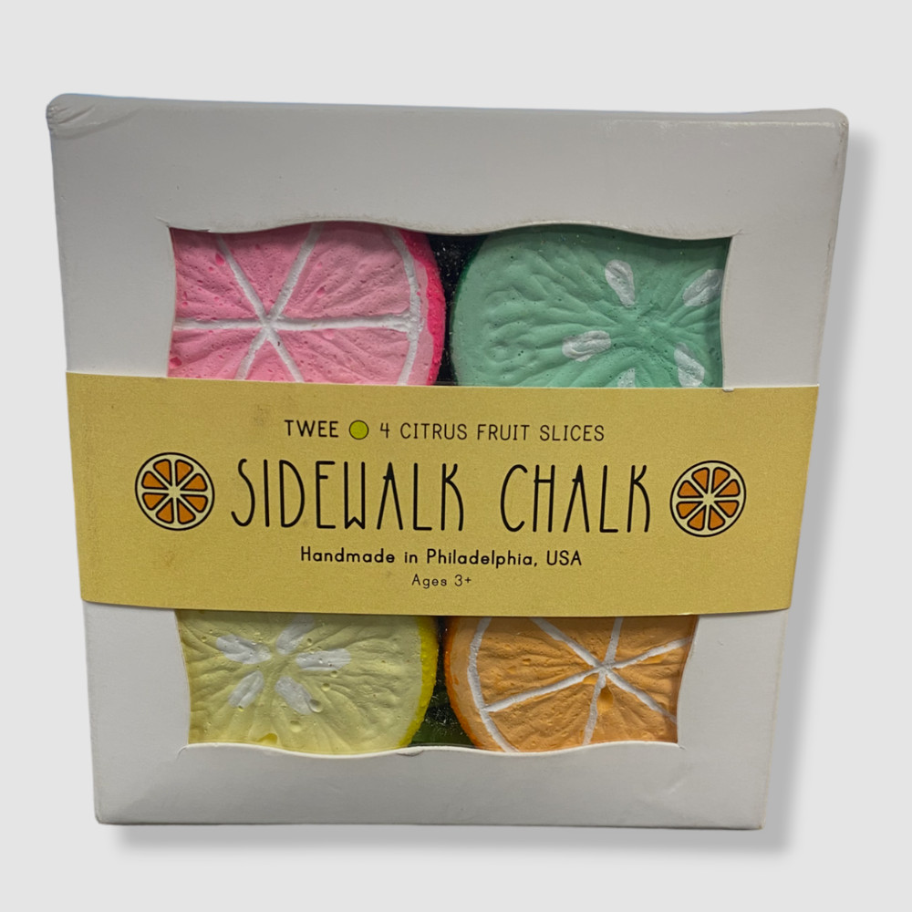 TWEE Kid's Citrus Slices Sidewalk Chalk 2-Pack