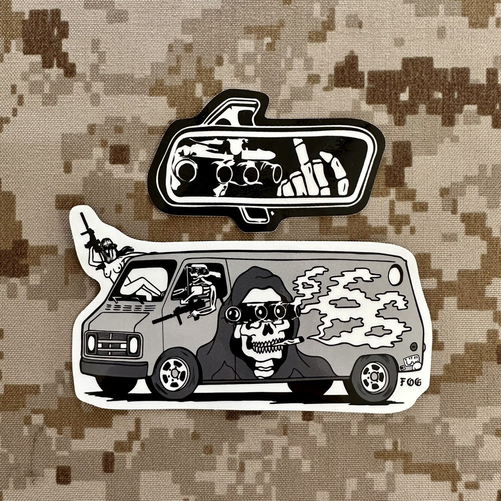 Forward Observations Group FOG Pano Rear View TMP Joy Ride Sticker Set