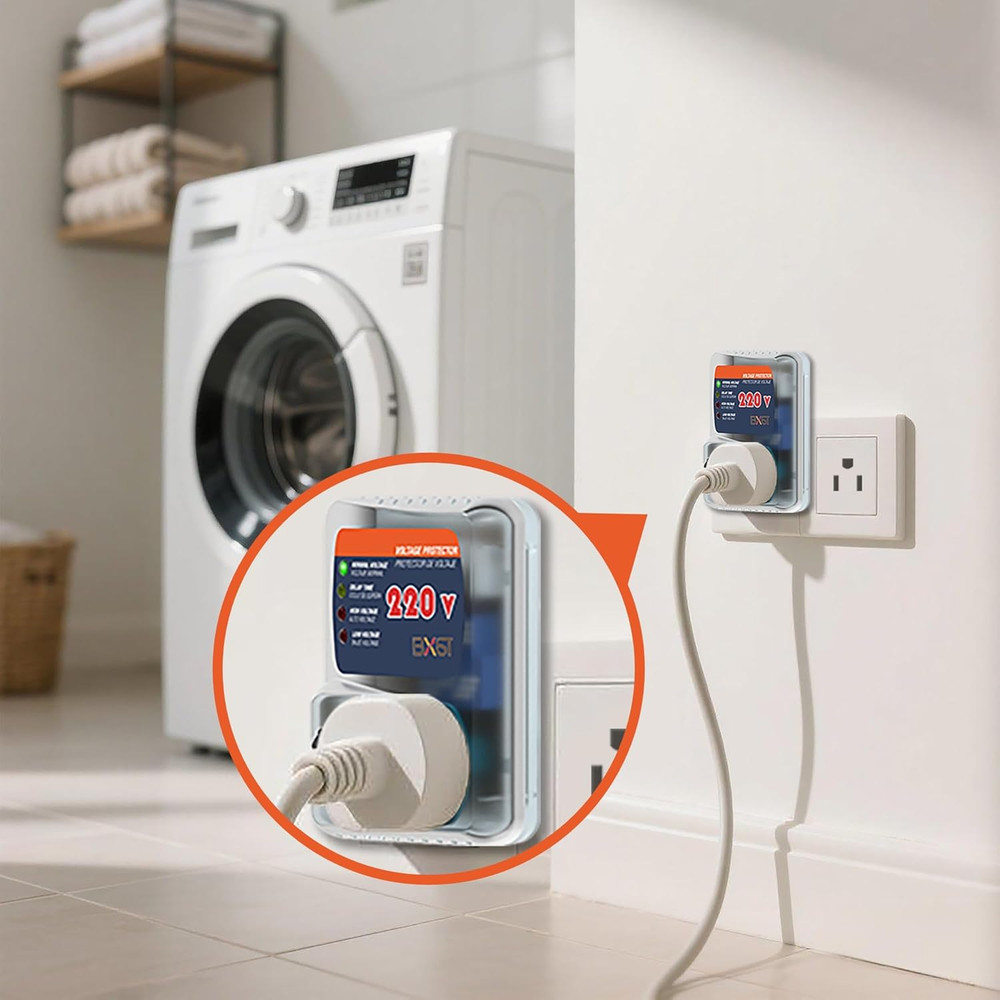 20A Heavy-Duty Surge Protector & Voltage Regulator for Refrigerators