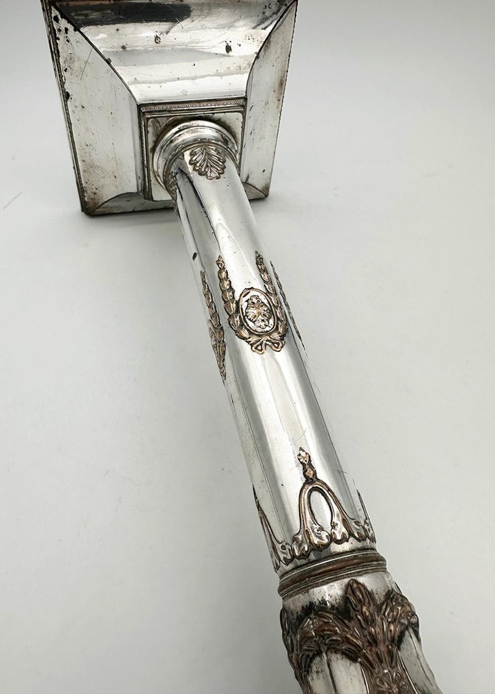 GEORGE III COLUMN CANDLESTICK OLD SHEFFIELD PLATE c1780