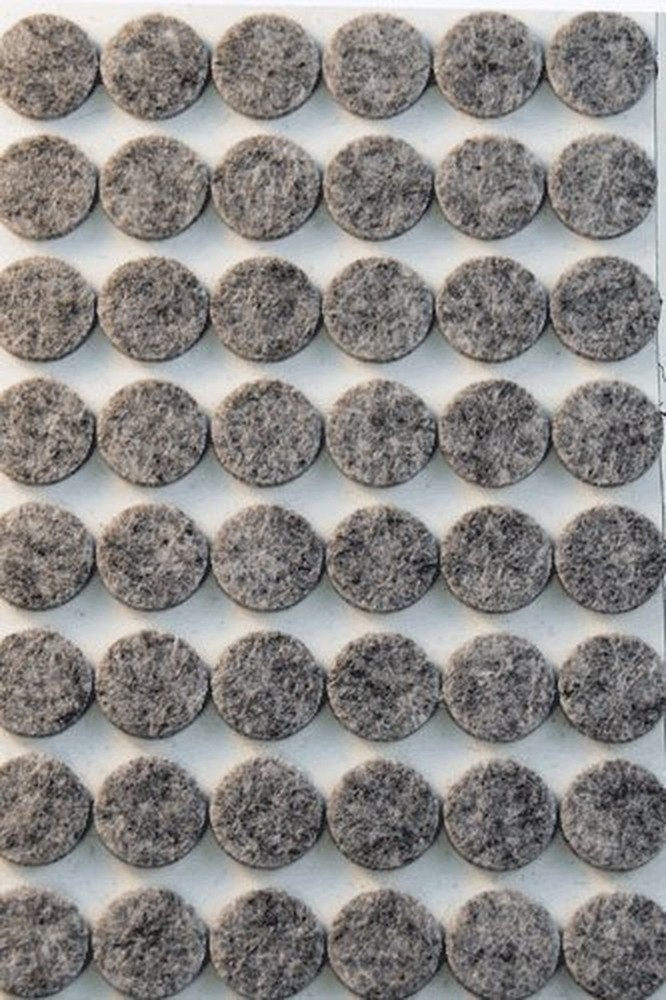 48 Pieces Grey Self Adhesive Felt Bumpers