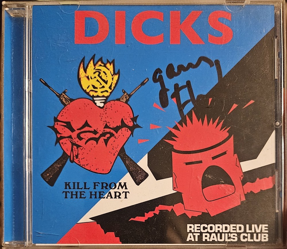 The Dicks - GARY FLOYD AUTOGRAPHED cd
