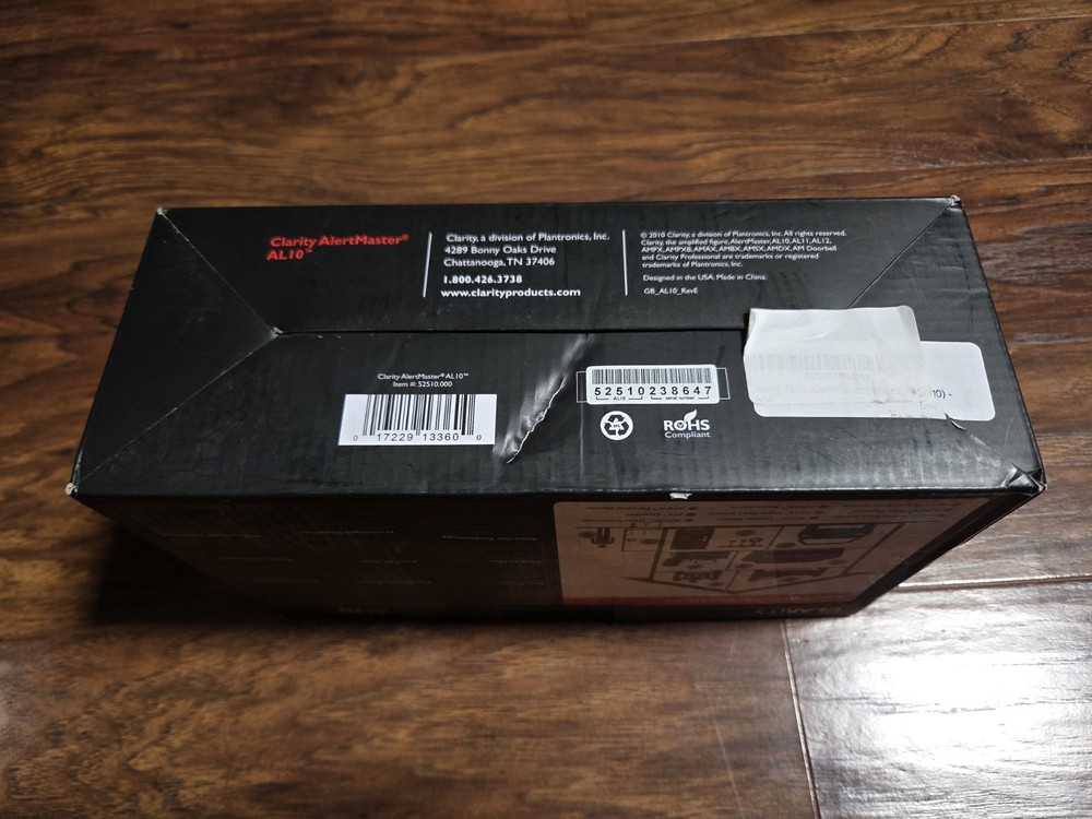 Clarity AL10 Visual AlertMaster Alert System + Box