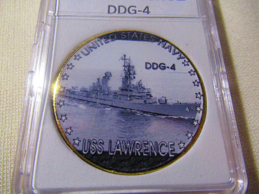 US NAVY - USS LAWRENCE (DDG-4) Challenge Coin