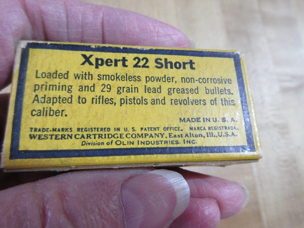 Empty Ammo Box Western Xper 22 SHORT W18 #19
