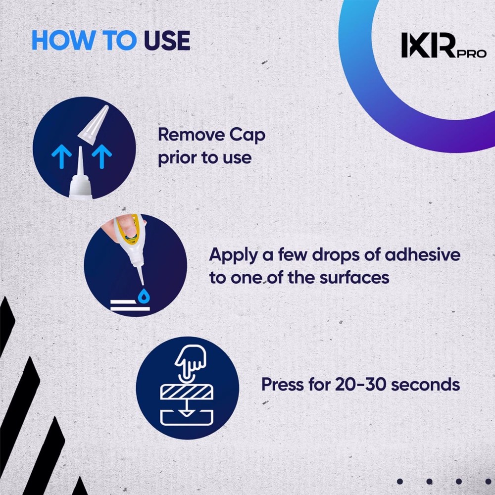 ixirpro CA Glue Thin Viscosity Kit 1.75 oz + CA Glue Activator Spray 16.9 oz