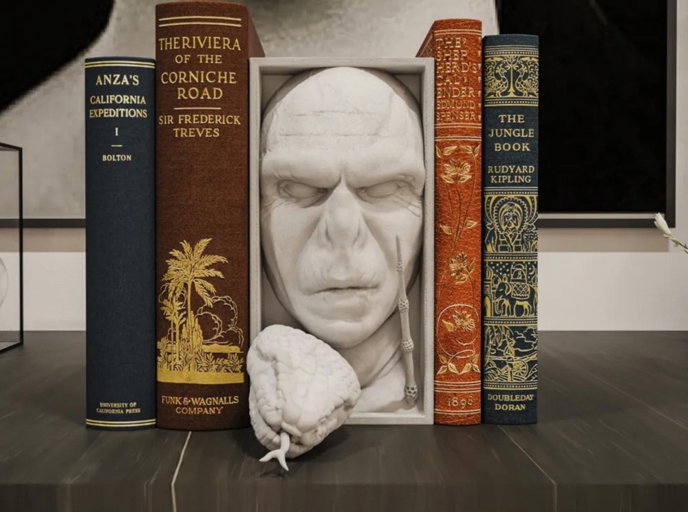 Voldemort Book Nook & Wall Mount - Dark Wizard Gothic Decor