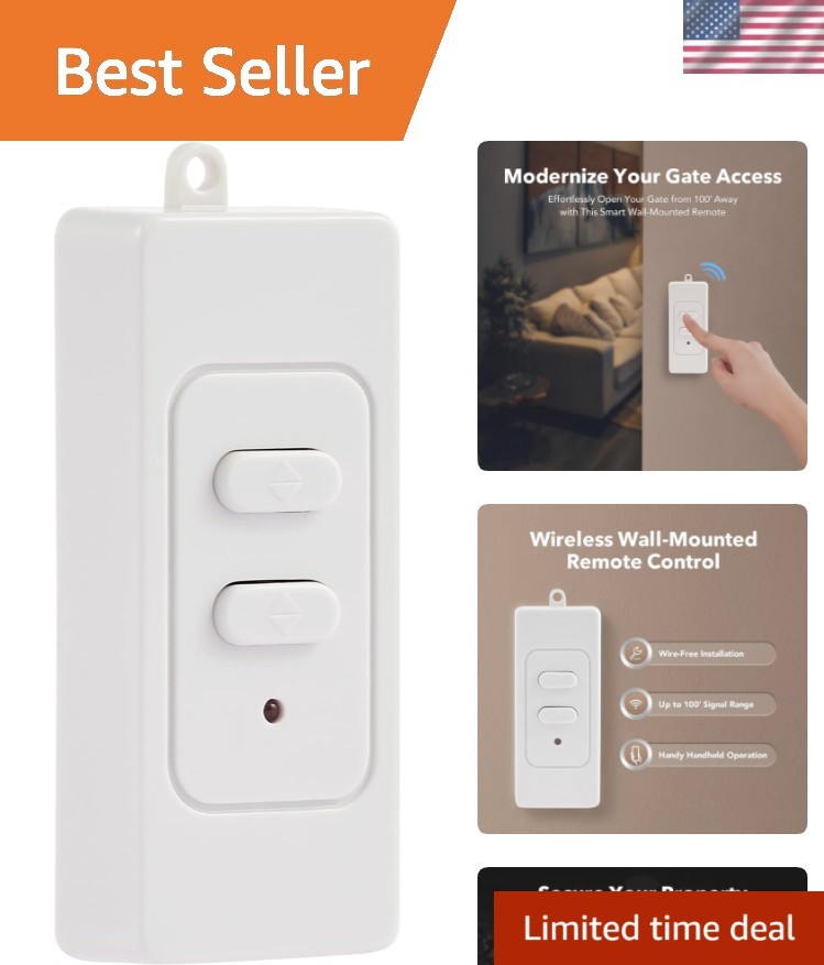 Universal Remote Control for Automatic Doors - 433.92 MHz, Easy Pairing