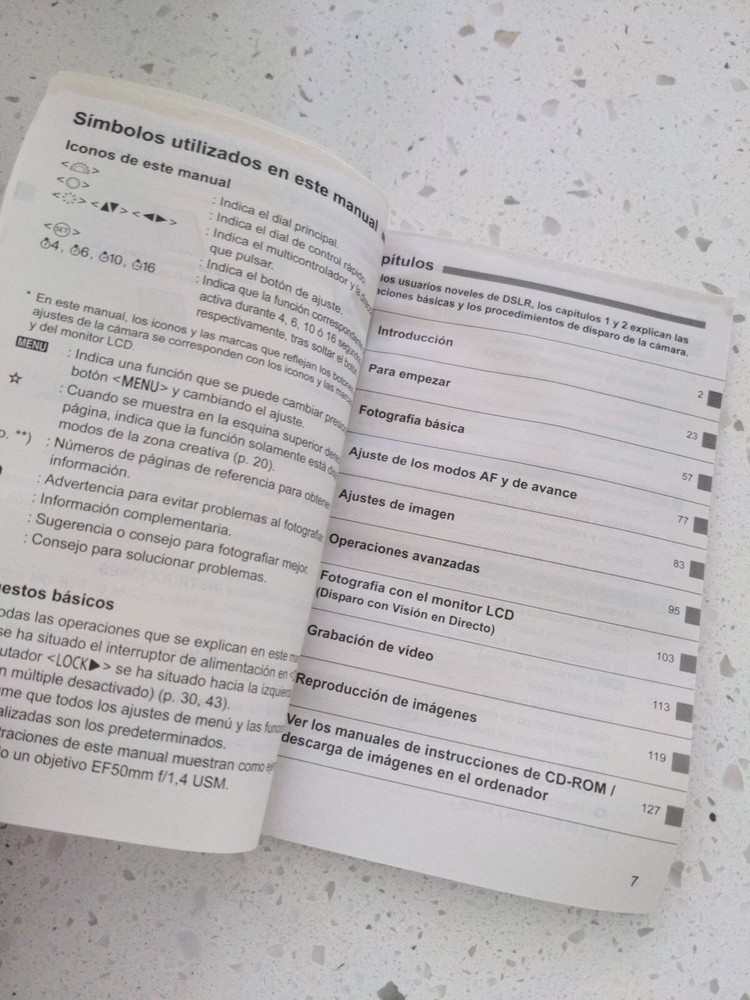 Canon EOS 6D Original Manual In Spanish