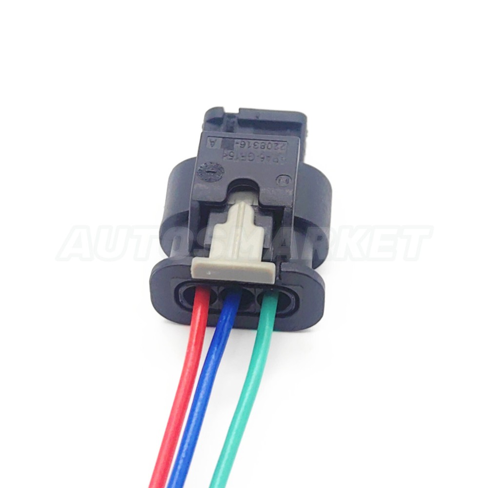 NMCON-03P Assembled For Harley Davidson 69201406 OEM 3 Wire Flat Connector Plug