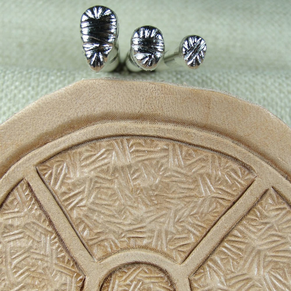 Leather Stamping Tools - 3-Piece Matting Background Stamp Set