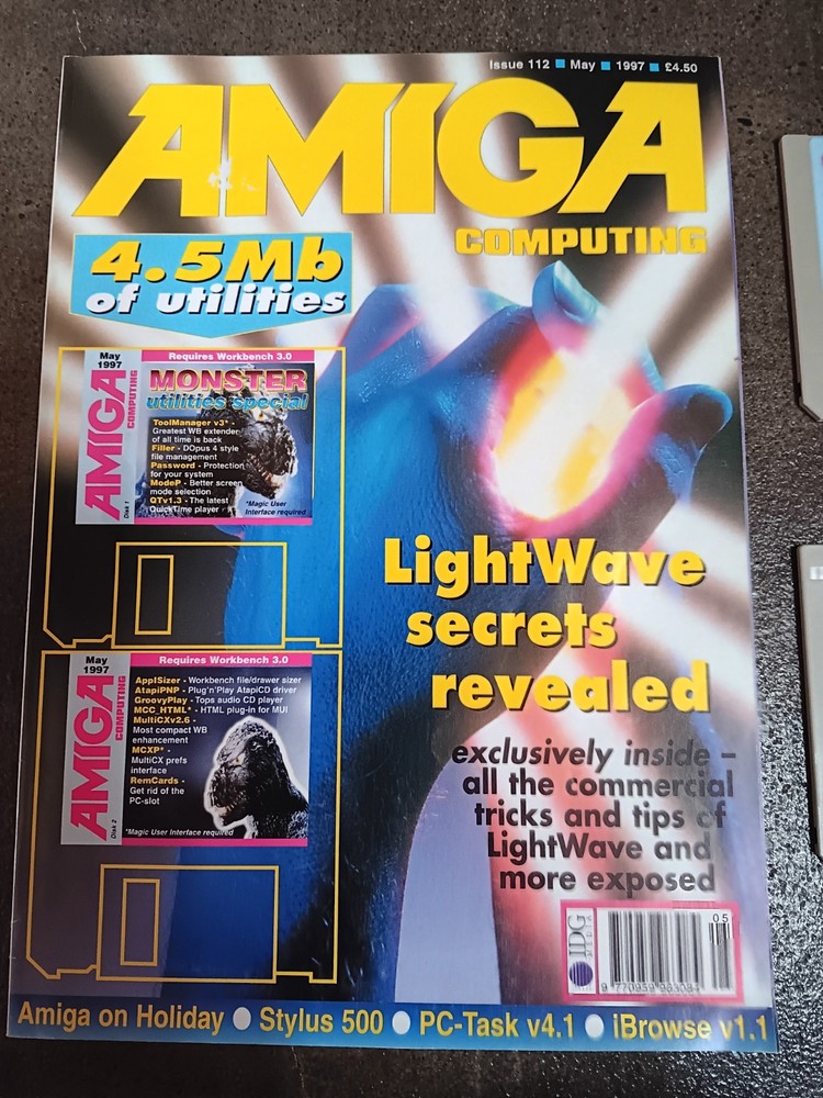 Amiga Magazine & Amiga Computing W/2 Disks Tested/Works
