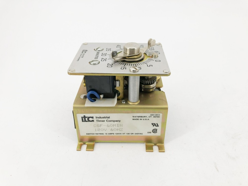 New Industrial Timer CSF-60MIN Motor Timer 120V 60Hz 60 Minute