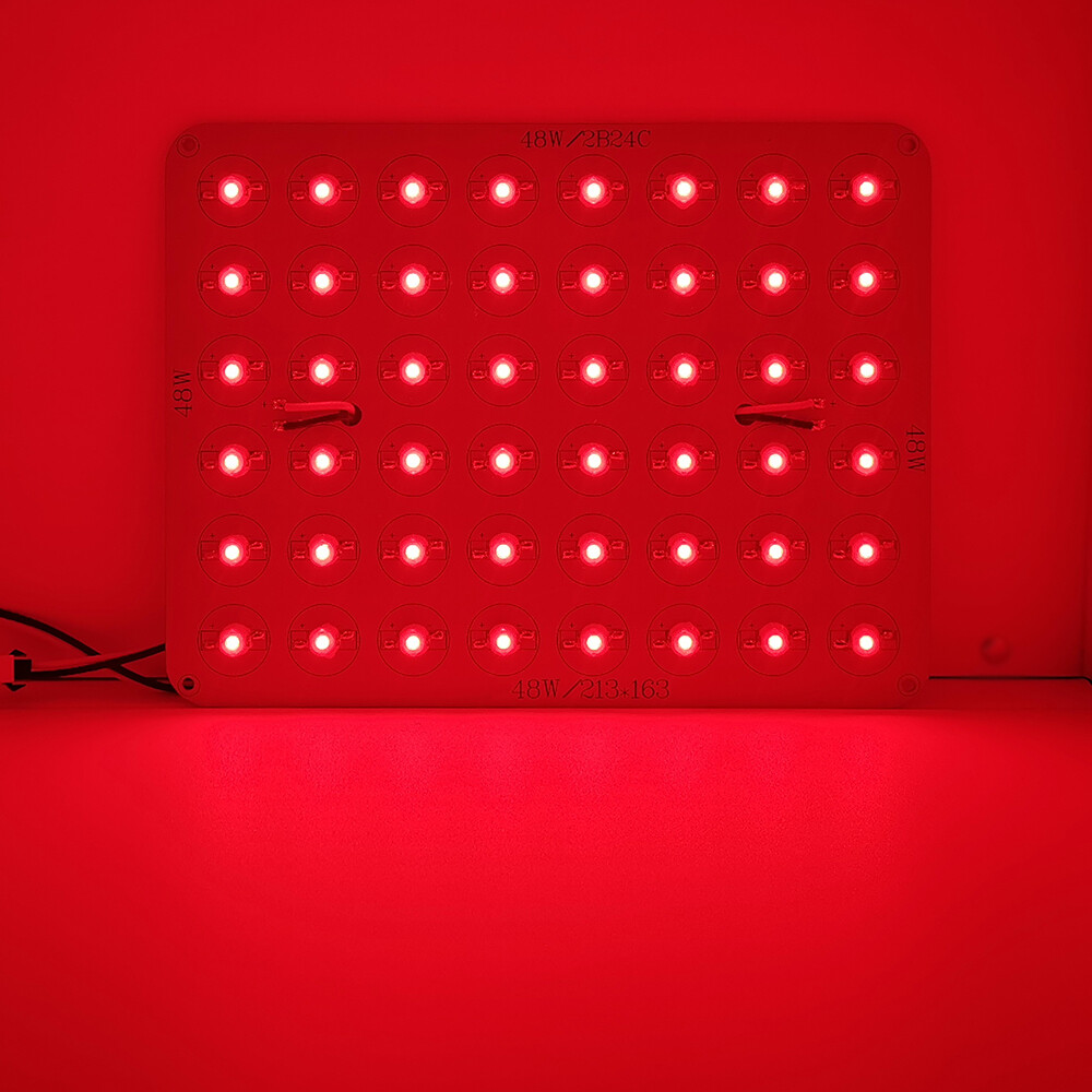 48W 730nm / 660nm / 630nm Red LED Lamp Spot Light Bulb +PCB DIY Therapy Plant