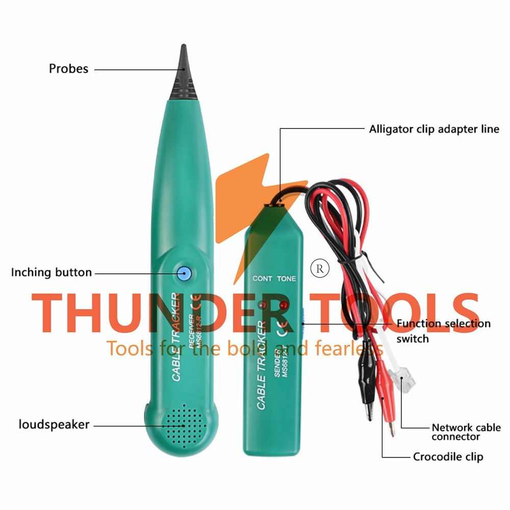 Thunder Tools MS6812 AntiInterference Cable Tester LAN Network Line Finder