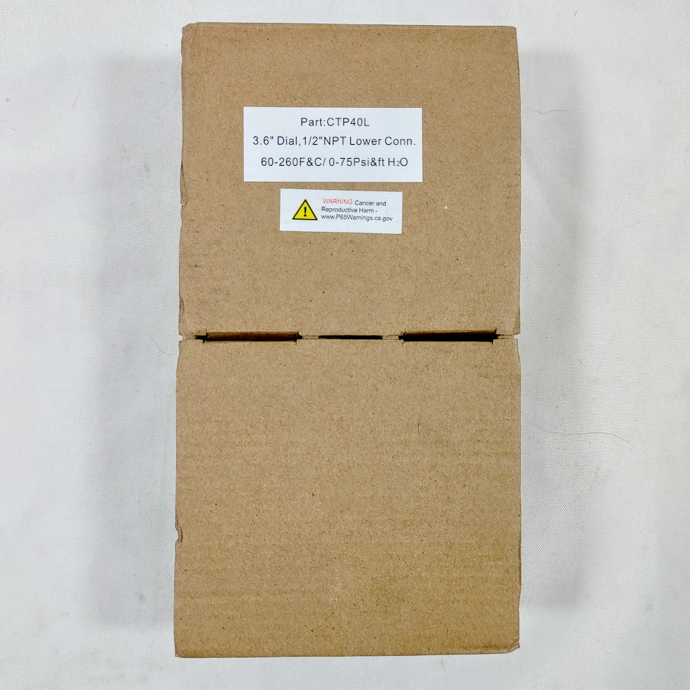 Weiss Instruments 3-1/2" Tri-o-meter 1/2" NPT Lower Connection