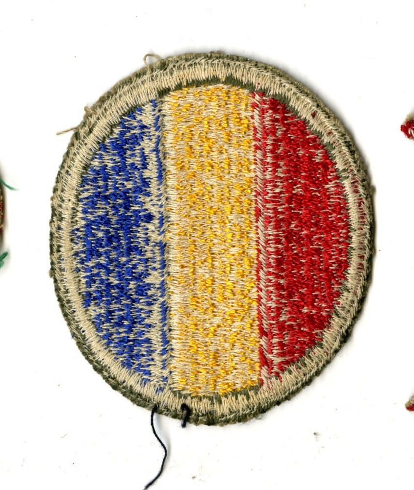 Replacement and Schools Command White Back Patch WWII Original