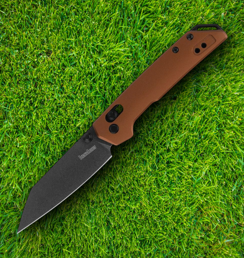 Kershaw Mini Iridium Folding Knife 3" Black D2 Tool Steel Blade Aluminum Handle