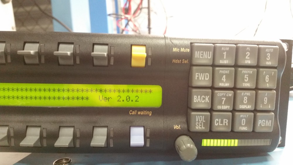 RTS Telex kp632-24 24 channel intercom talkback panel left screen NO backlight