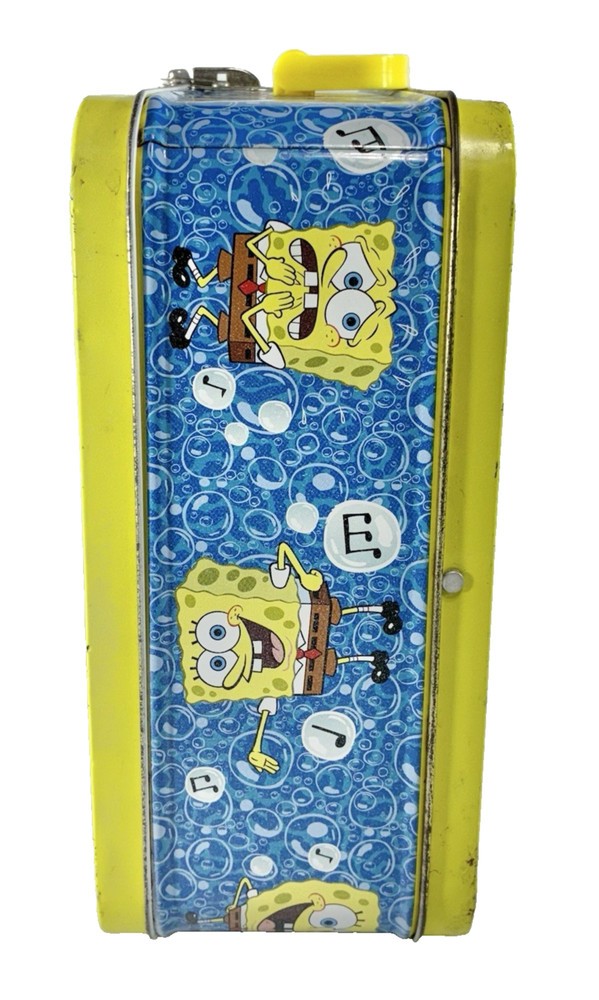 Nickelodeon SpongeBob Squarepants Embossed Tin Lunch Box Patrick 2002 Vintage