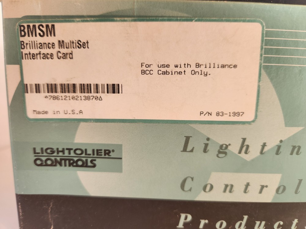 Lightolier Brilliance MultiSet Interface Card