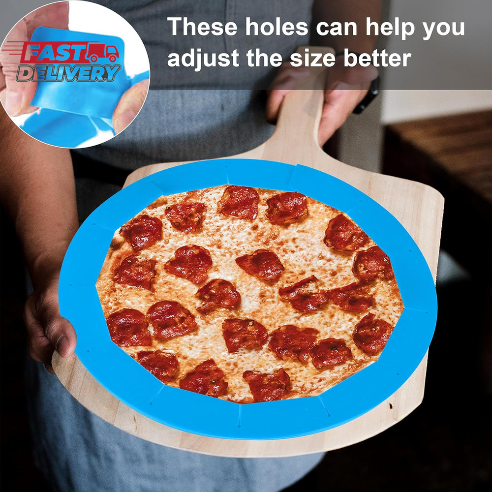 2 Pack Adjustable Pie Crust Shield Silicone Protectors - Bake Crust Protector Co