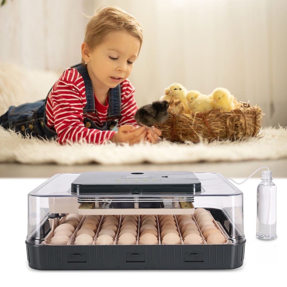56 Eggs Incubator Digital Fully Automatic Turning Humidity Control Chicken Eggs