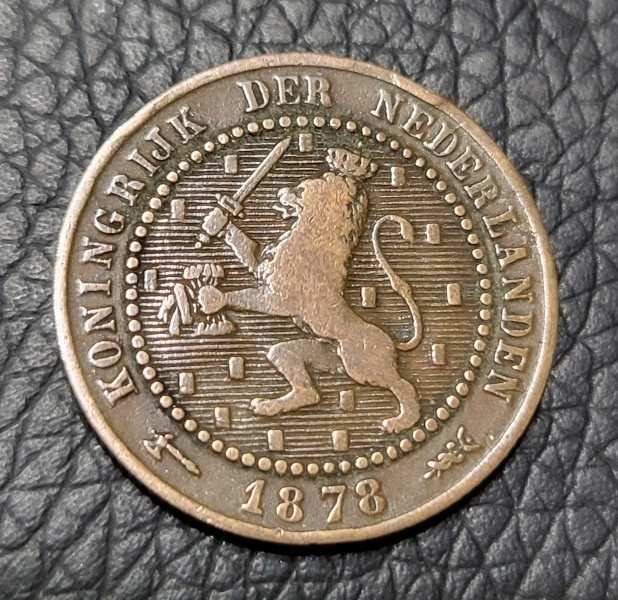 1878 Netherlands 1 Cent Coin