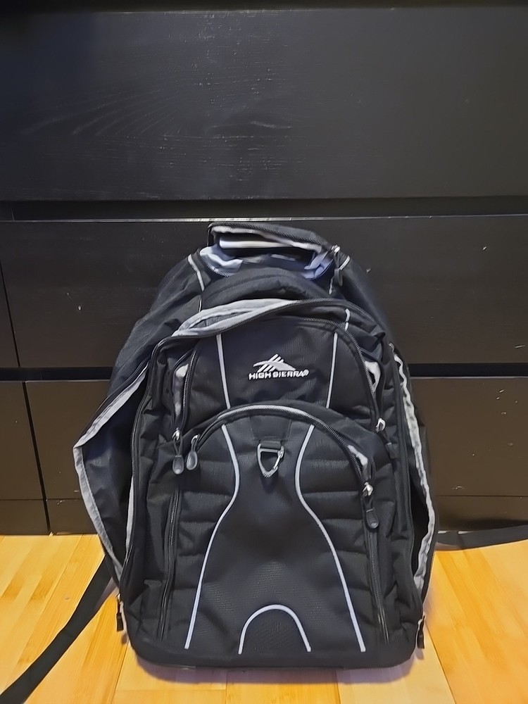 High Sierra Freewheel Wheeled Computer Backpack Telescoping Handle, 20.5"