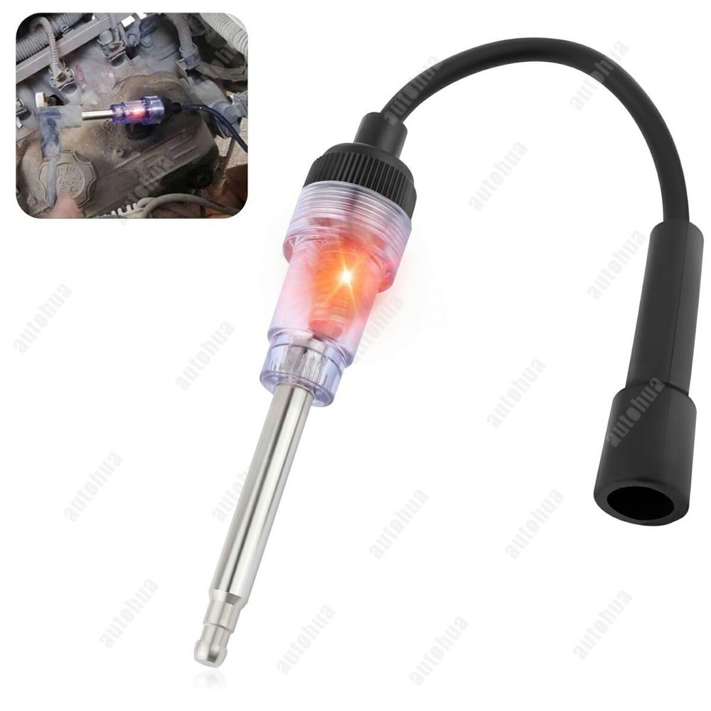 Spark Plug Tester w/ Indicator Lights Universal Ignition Coil Tester Tools 1Pcs