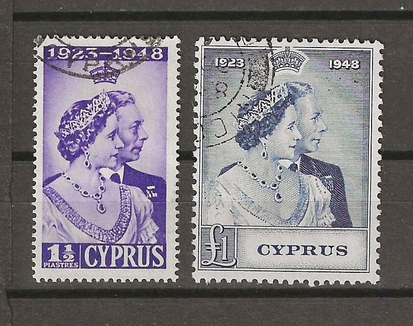 CYPRUS 1948 SG 166/167 USED