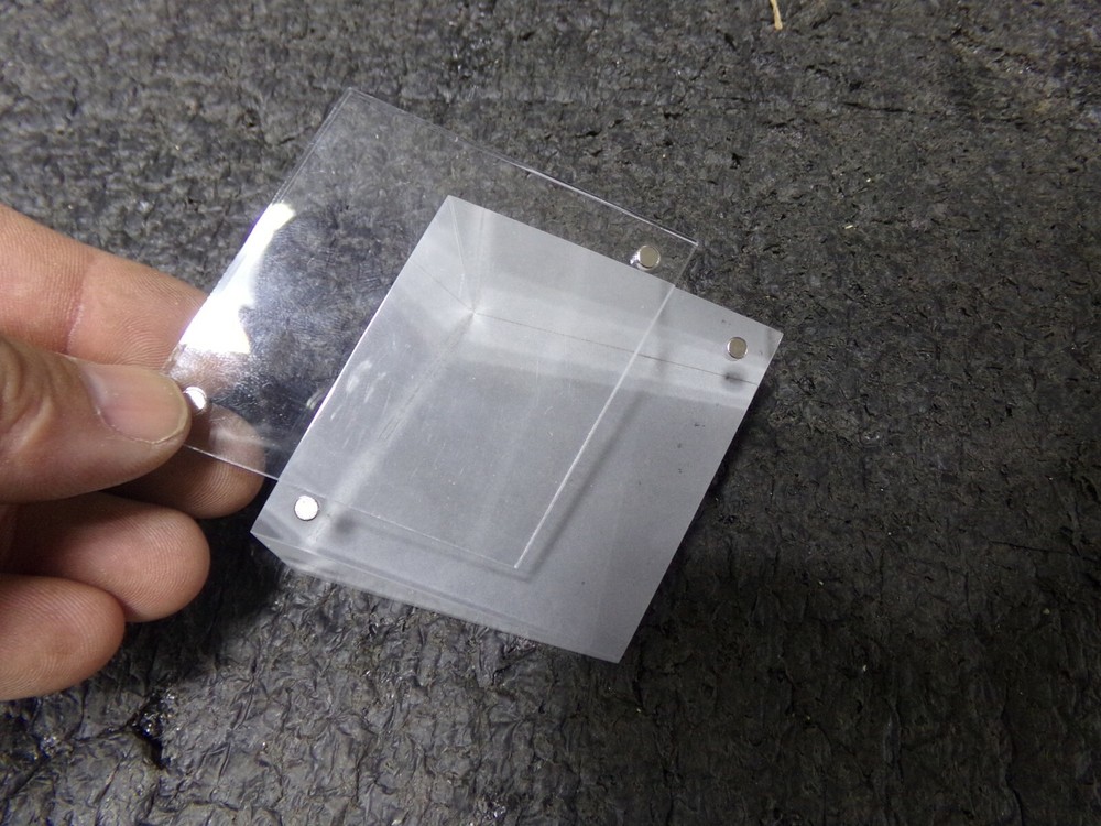 TABLECRAFT PRODUCTS COMPANY Card Holder, Angled Rectangle, Clear Acrylic, (DC)