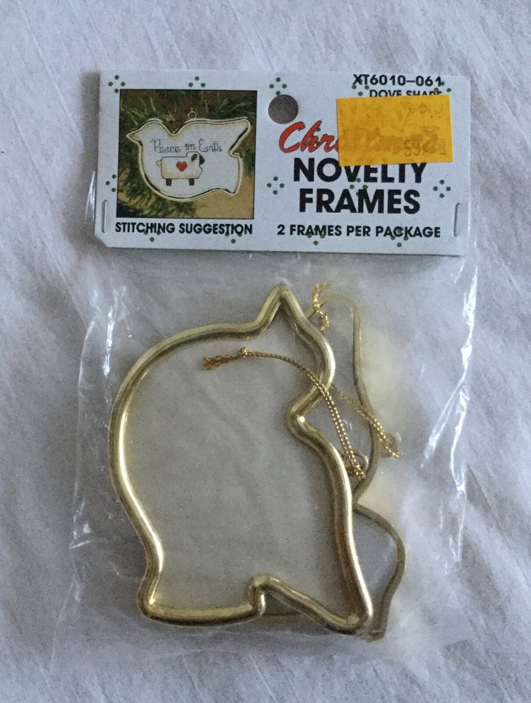 NEW Wangs International Dove Shaped Gold Decorative 2 Frame Pack