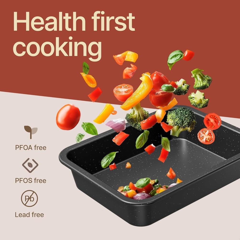 Bakken 4-Piece Bakeware Sets Nonstick Carbon Steel Baking Sheet Stackable