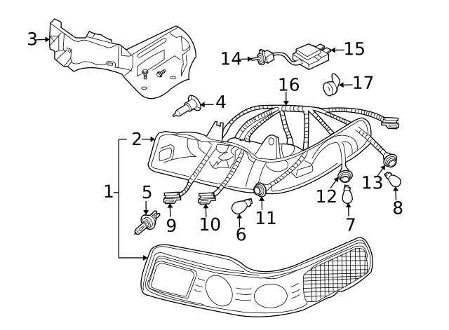 Genuine GM Headlamp Igniter 16530161