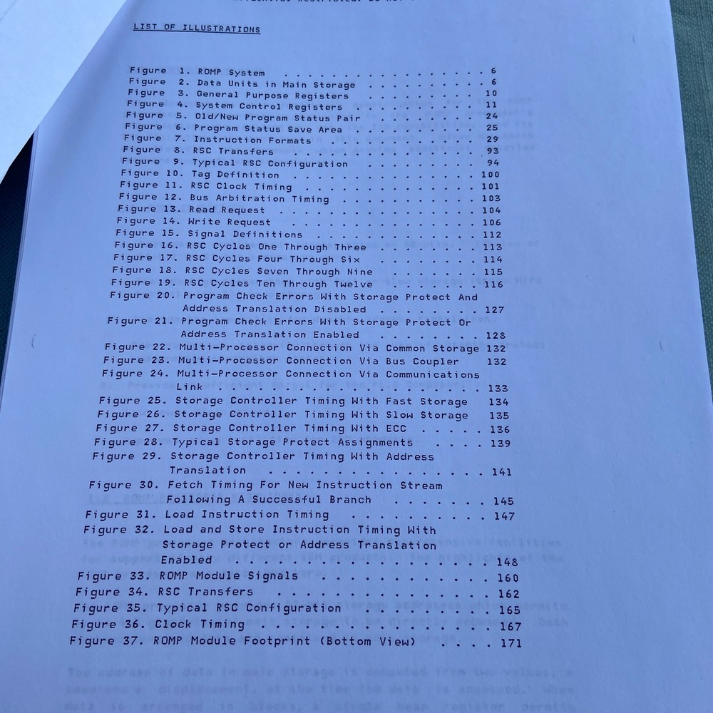 IBM ROMP Processor Copy Functional Specification 1983 Vintage Book Manual 32 Bit