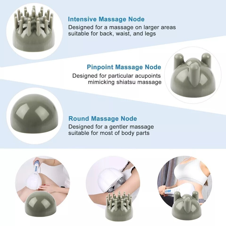 Handheld Full Body Electric Massager Deep Tissue Percussion Wand Back Neck Relax