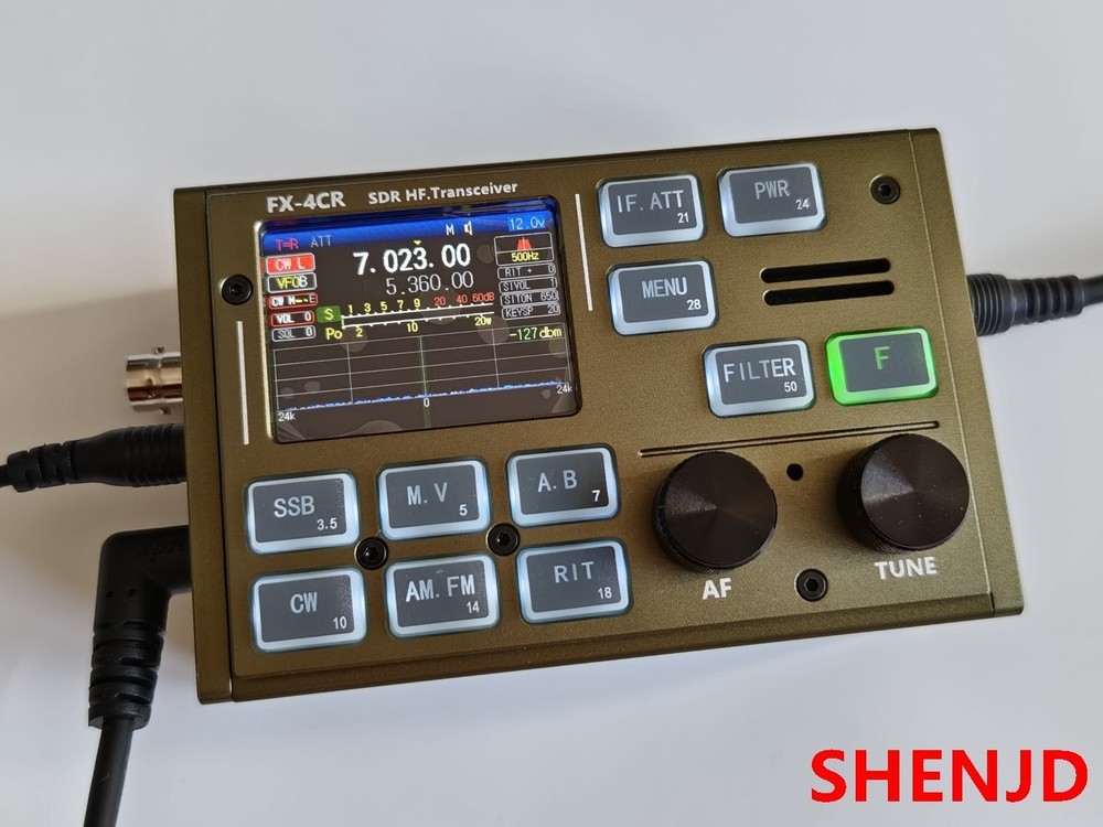 FX-4CR-2 Third Generation SDR HF Transceiver 1-20W Support USB/LSB/CW/AM/FW Mode