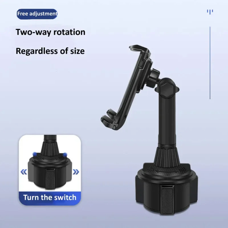 Upgraded Version Universal Adjustable Car Mount Cup Cradle Holder for Cell Phone
