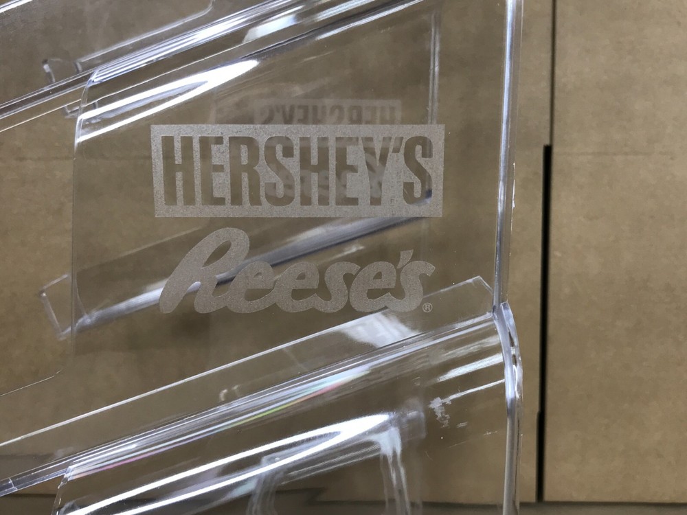 Hershey's Reese's Candy Plastic Countertop Display Stand Rack Shelf