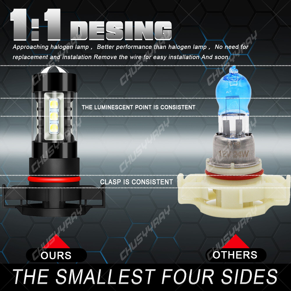 For Tahoe 2007-2012 2013 2014 6X LED Headlight + Fog Light Bulbs Combo Kit 6000K