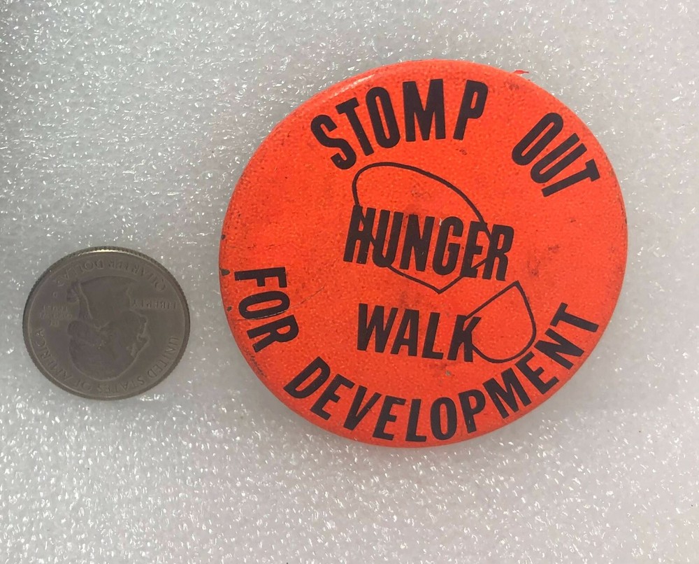 Stomp Out Hunger Walk For Development Button Pin