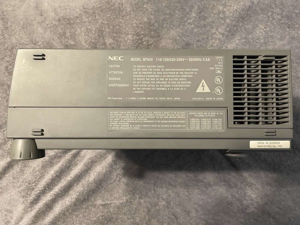*Used* Vintage NEC MultiSync MT600 Projector