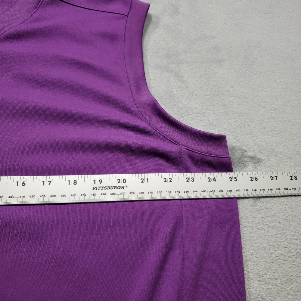 Pebble Beach Performance Golf Pullover Vest Purple Men Sz L