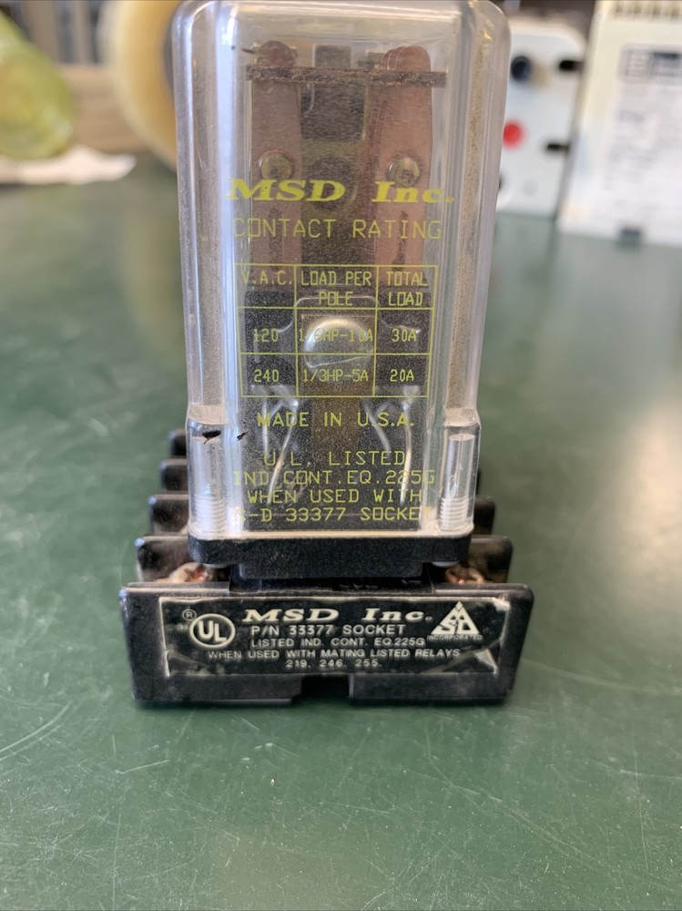 MSD Inc. - Model #219FXXP - Relay