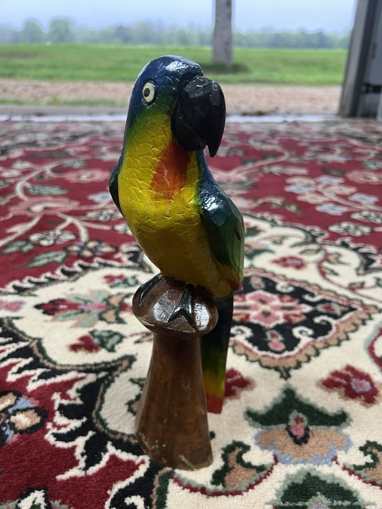 Bright Fun Multicolored Parrot Figurine